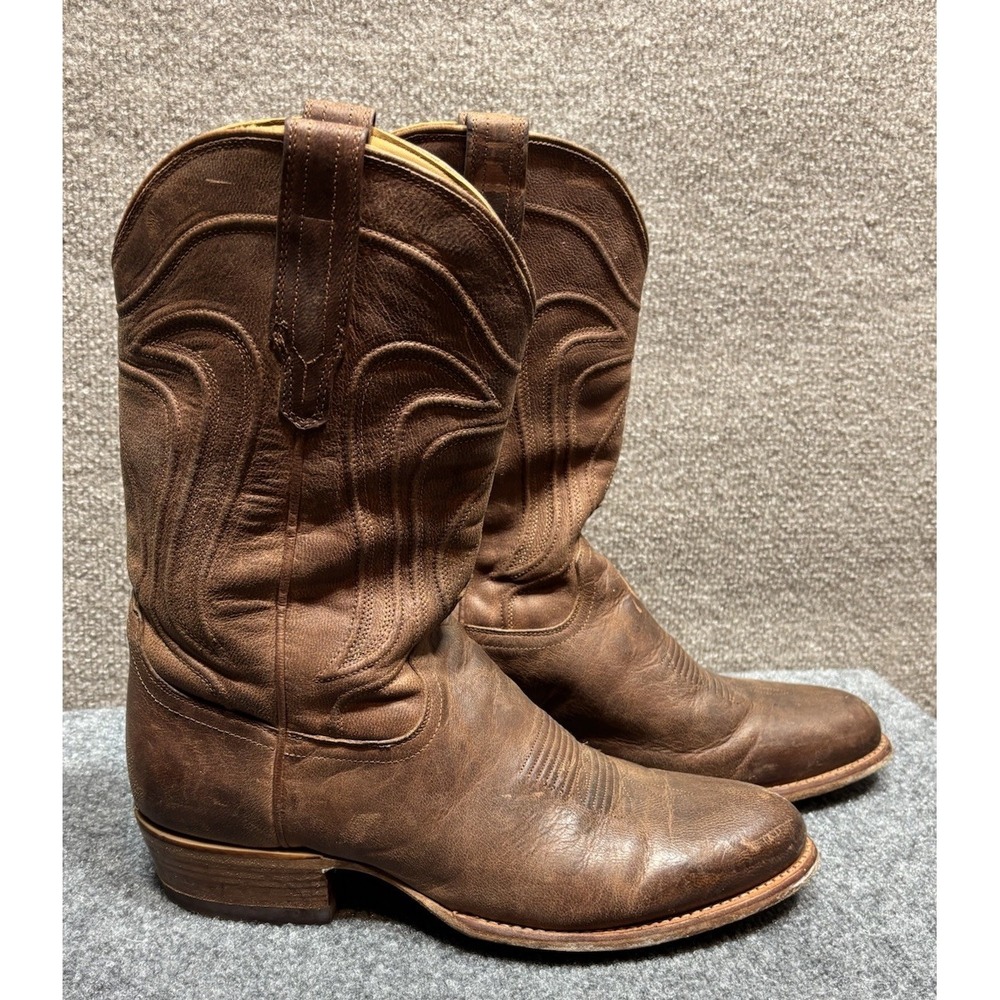 TECOVAS Cartwright Scotch Goat Boots 12D Men's Cowboy Western Leather Ranchwear